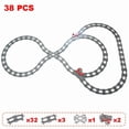 thumbnail image 1 of Rail Transport Big Size Building Blocks Creative Track Accessories Assemble Toys For Children Bricks Compatible City Train Set 38pcs train track, 1 of 6