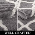 thumbnail image 3 of Alfombra SHACOS, 80 x 365 cm, gris claro, antideslizante, pasillo, 3 of 8