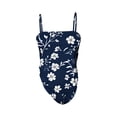 thumbnail image 6 of Women's Floral Tank Tops Plus Size Spaghetti Strap Irregular Hem Blouse Vacation Casual Comfy Beach Camisoles (M, Blue), 6 of 6