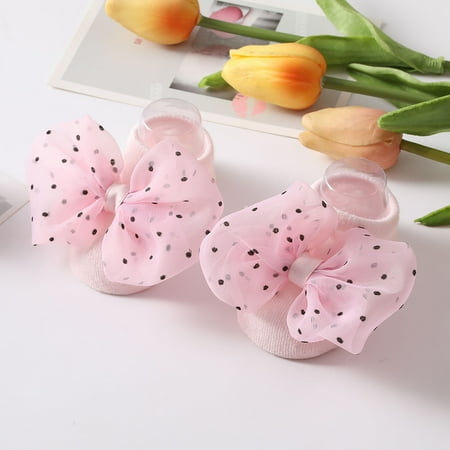 

nsendm Children Princess Shoes Soft Kids Bowkot Socks Toddler Floor Socks Socks Socks Bottom Baby Socks 1 Year Old Boy Clothes Socks Pink 9（S）