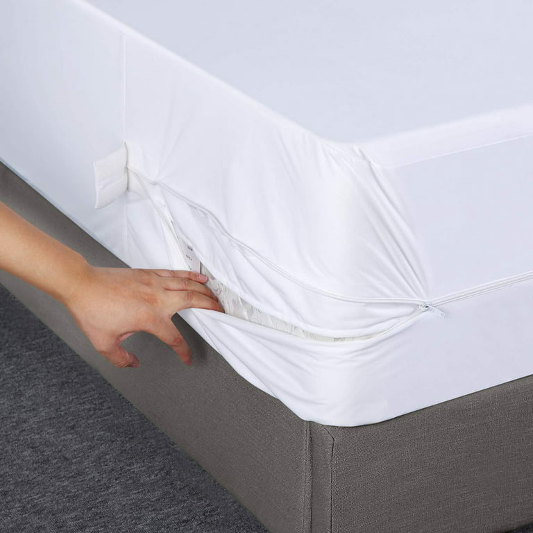 utopia bedding zippered mattress encasement - waterproof mattress protector  (twin) 