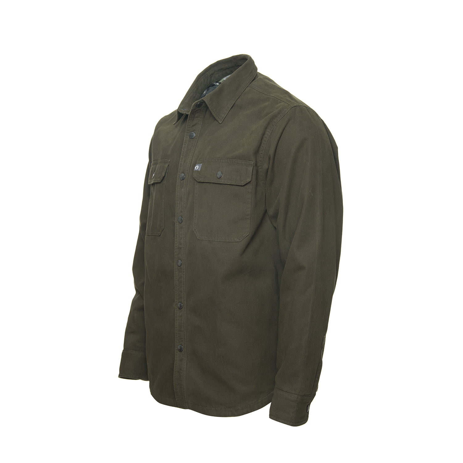The American Outdoorsman Fleece Lined Washed Canvas Shirt Jackets (Large,  Olive) - Walmart.com