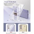 thumbnail image 4 of Suritch For Samsung Galaxy S21 Clear Case 6.2"" (Only) [Built-In Screen Protector] Full Body Protective Hard Shell+Soft Tpu Phone Case For Samsung S21 -(Lavender Blue Edge), 4 of 4