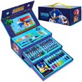 thumbnail image 1 of Sonic The Hedgehog Art Set for Girls Boys Colouring Sets for Children 40 Plus Pieces Travel Set CarryF &amp; F Storesing Handle Painting Sets for Children Art Supplies Gifts for Boys, 1 of 7