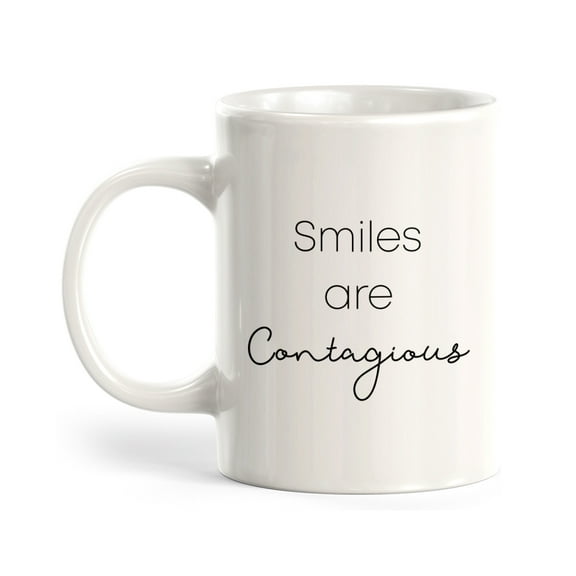 Smiles Are Contagious 11oz Plastic Coffee Mug