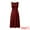 Dark Red, variant on DARING DIVA Women's Sleeveless V Neck Elegant A Line Midi Dresses M Beige