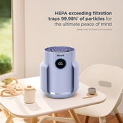 Shark NeverChange Air Purifier, Compact Pro, HEPA Filter, CleanSense IQ, Anti-Allergen, 250 Sq Ft, HP070 Lilac