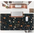 thumbnail image 4 of Cute Dark Floral Desk Mat Vintage Flowers Plant Mouse Pad XXL Large Extended Gaming Mousepad Women Office Decor Desk Pad, Big Laptop Computer Keyboard and Mouse Mat with Stitched Edges, 31.5x15.7 in, 4 of 6