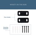 thumbnail image 3 of National Hardware 275514 Double Floor Door Guide, Matte Black, 3 of 4