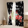 thumbnail image 3 of Manfei Xmas Farm Tractor Curtains Pack of 2 (42x84 Each) for Boys Girls, Merry Christmas Curtains Blackout, Snowman Snowflake Bedroom Curtains, Luxury Home Decor, 3 of 5