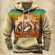 thumbnail image 3 of Sudadera con capucha y estampado vintage para hombre, estilo étnico, para otoño e invierno, ropa informal de gran tamaño para hombre, jersey de calle diario, 3 of 5