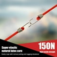 thumbnail image 4 of Ikoopy 60Pcs Bungee Cord with Hook 10 Inch Weather Resistant Bungee Strap Heavy Duty Camping Luggage Cord Elastic Bungee Rope Multipurpose for Outdoor Camping Cars Red, 4 of 10