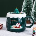 thumbnail image 5 of Taza de café navideña de cerámica, linda taza de café navideña, regalo de Navidad para mujeres, hombres, niños, oficina y uso personal., 5 of 5