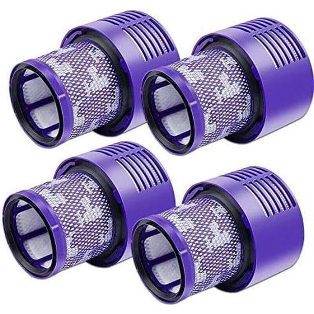 ZHAOCHENG Paquete de 4 filtros V10 para aspiradora Dyson. Repuesto de 4 filtros para aspiradoras Dyson V10, V10 Absolute, V10 Animal, V10 Motorhead y SV12. N.º de pieza 969082-01.