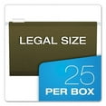 thumbnail image 5 of Reinforced Hanging File Folders, Legal Size, 1/5-Cut Tab, Standard Green, 25/box | Bundle of 2 Boxes, 5 of 5