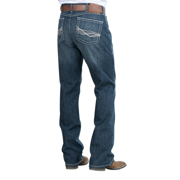 Wrangler Men's 20X No. 42 Glasgow Vintage Stretch Slim Bootcut Jeans Blue 38W x 34L  US