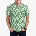 thumbnail image 4 of Xecao Dinosaurs on Roller Skater for Mens' Casual Short Sleeve Button-Down Polo Shirts for a Classic Golf Look, 4 of 9