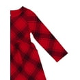 thumbnail image 3 of Wonder Nation Toddler Girls Long Sleeve Play Dress, Sizes 12M-5T, 3 of 3