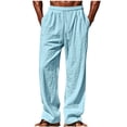 thumbnail image 2 of Njagoc3 Men's Drawstring Wide-Leg Jeans - Relaxed Casual & Everyday Wear, 2 of 6
