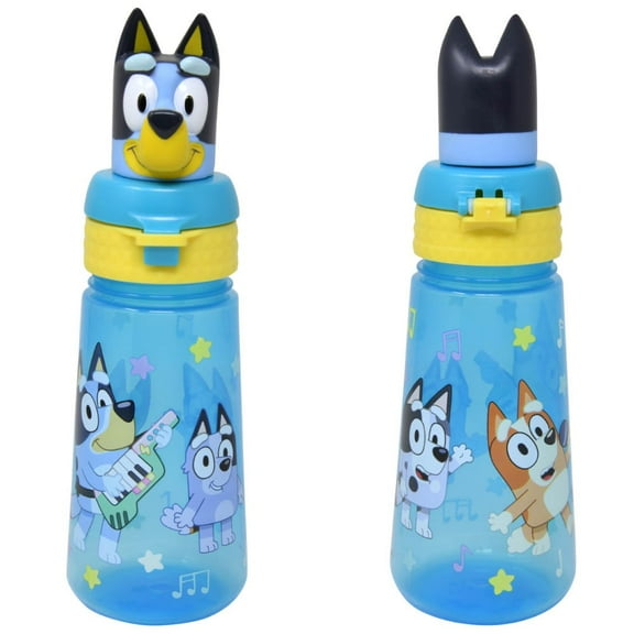 Bluey Adventure 16oz PP Bottle with molded cap, 1 Piece Only