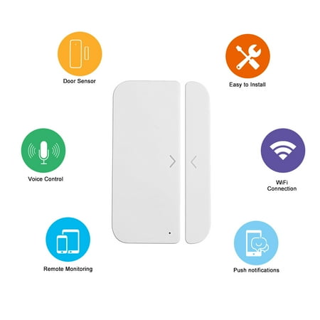 WiFi Door Alarm Window Sensor Detector Smart Home Tuya ...