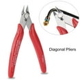 thumbnail image 3 of Side Cutting Nippers Wire Cable Cutter Steel Diagonal Pliers Tool Red, 3 of 7