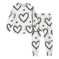thumbnail image 3 of TaTaai Unisex DIY Hand Graffiti Colorable 2-Piece Outfit, Valentine's Day Gift, Coloring Top Pants Set, All Season Wear Gift, 3 of 7