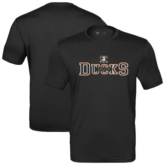 Men's Levelwear  Black Anaheim Ducks Anthem Journey Performance T-Shirt
