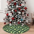 thumbnail image 5 of Sikiie Broccoli 3 30-48 inches {designName} Print Christmas Tree Skirt Snowman Xmas Tree Skirt with Edge Christmas Decorations for Holiday Party30", 5 of 7