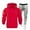 Red, variant on Mens Sweat Suits 2 Piece Set Casual Long Sleeve Hoodie Sweatshirt and Sweatpants with Pockets Workout Athletic Outfits Sets, XL