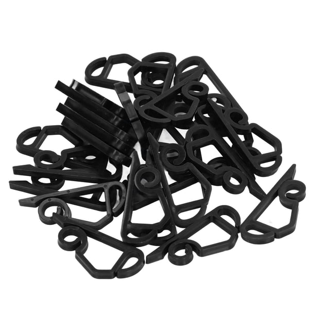 Clips Para Canalones De Luces Navideñas, Ganchos De Luces De Cadena De Plástico Duraderos Para Decoración Festiva Del Hogar