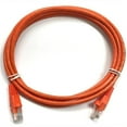 thumbnail image 1 of TechCraft Cat5e Ethernet Network Cable 350 MHz RJ-45 1 Foot Orange, 1 of 1
