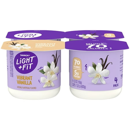 Dannon Light & Fit Vanilla Yogurt - 4ct/5.3oz