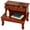 Classic Cherry, variant on Cessilee Wooden Bed Steps with Storage 16 Inches High