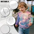 thumbnail image 6 of Uorisanigo Ruffle Sweatshirts Crewneck Pullover Sweatshirt Fall Winter Casual Long Sleeve Sweater Kawaii Axolotl Pink Shirt Soft and Comfortable Clothes, 6 of 7