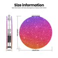 thumbnail image 3 of Salouo Holiday Shiny Print Travel Makeup Mirror,Pocket Mirror Portable Hand Mirror 2 x 1x Magnification Folding Makeup Mirror for Handbag and Purses-Round Shape, 3 of 9