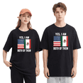 thumbnail image 5 of Yes I Am Both Of Them USA Mexico Flag Vintage Graphic Tee for Men and Women, Funny Party Cotton Short Sleeves T-Shirt, 5 of 6