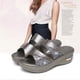 thumbnail image 3 of unbranded 1Par Zapatillas Cuña Con Suela Gruesa Para Mujer Material Premium Casual, 3 of 8