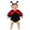 Red, variant on Baby Ladybug Costume Romper with Wing Cape and Headband Infant Fleece One piece for Halloween Dress up