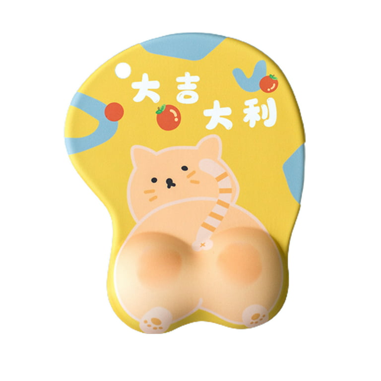 Mouse Pad Anti-skid Cute Cat Paw 3D Wrist Rest Silicone Mouse Mat for  Optical Mouse 