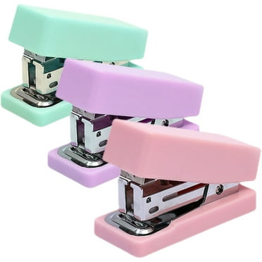 3 Pcs Small Stapler Desk Creative Manual Heavy for Classroom Miniature Tools Student Office