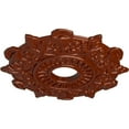 thumbnail image 3 of Ekena Millwork 17 1/2"OD x 4"ID x 1"P Preston Ceiling Medallion (Fits Canopies up to 4"), Hand-Painted Firebrick, 3 of 5