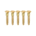 thumbnail image 1 of Tornillos de madera Uxcell M2 x 12mm con cabeza plana ranurada de latón, paquete de 50, 1 of 5