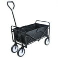 thumbnail image 2 of Collapsible Folding Wagon Outdoor Utility Beach Cart Portable Wagon with 360 Degree Swivel Wheels for Camping, Garden, Shopping, Groceries, 2 of 9