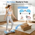 thumbnail image 5 of Slim Waist Twister, Silent Ab Toner Machine, Core Workout Board for Women, Home Gym Equipment for Hourglass Figure & Love Handle Reduction, Blue, 5 of 10