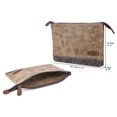 thumbnail image 2 of Gootium Juego de bolsas con cremallera de lona encerada - Bolsa de maquillaje con cremallera Suministros de oficina Bolsa para lápices en folio Organizador multiusos Soporte para accesorios (PAQUETE d, 2 of 5