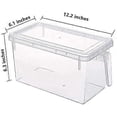 thumbnail image 2 of Contenedores de plástico ZHAOCHENG para almacenar alimentos con tapa refrigerador paquete de 4, 2 of 5