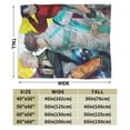 thumbnail image 3 of Haikyu Blanket, Anime Throw Blanket For Bed Sofa Couch, Super Soft Flannel Blanket For Bedroom Livingroom, 40"X30", 3 of 9