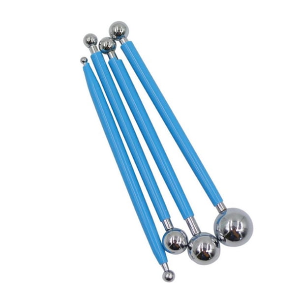Advancent 4 Uds. De herramientas de acero inoxidable, juego de azúcar esférico, bolígrafo de costura de arcilla de doble cabeza, accesorio para cocinar Herramientas y accesorios para hornear Azul Advancent HA074814-01