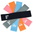 thumbnail image 3 of 5 Pack Resistance Loop Bands Elastic Bands Fitness Gymnastics Band for Workouts Pilates Yoga Physical Therapy, 3 of 7
